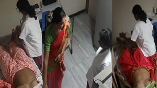 Tamil Auntys Boobs Show Nurse on Clinic Ipcam Captured